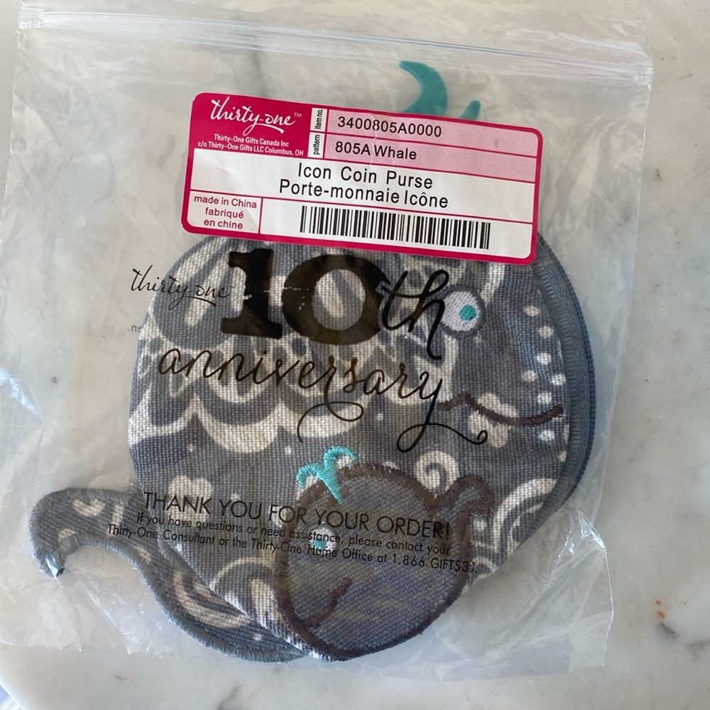 Thirty-One Icon Coin Purse Whale